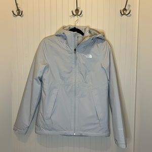 The North Face ski jacket, light gray, women’s small